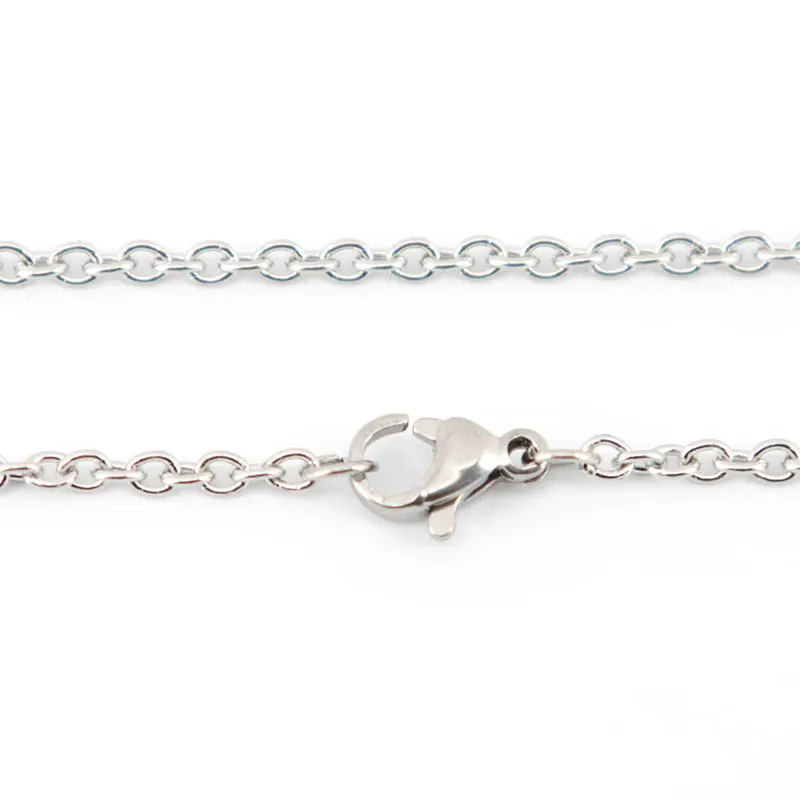 10 шт. цепочки из серебристой нержавеющей стали 20/24/2 3 мм|necklace chain|chains for necklacesstainless