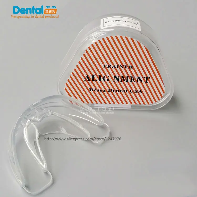 4 коробки Прозрачные Жесткие зубные приборы для взрослых тренировочные скобы