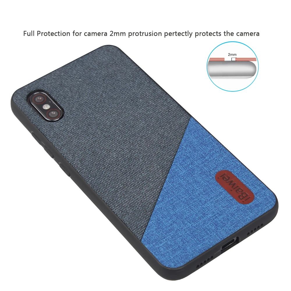 for Xiaomi Mi 8 Explorer Case Cloth Texture Splice Fabric silicon Soft Edge Protect Cover Mi8 Drop-Resistant Phone |