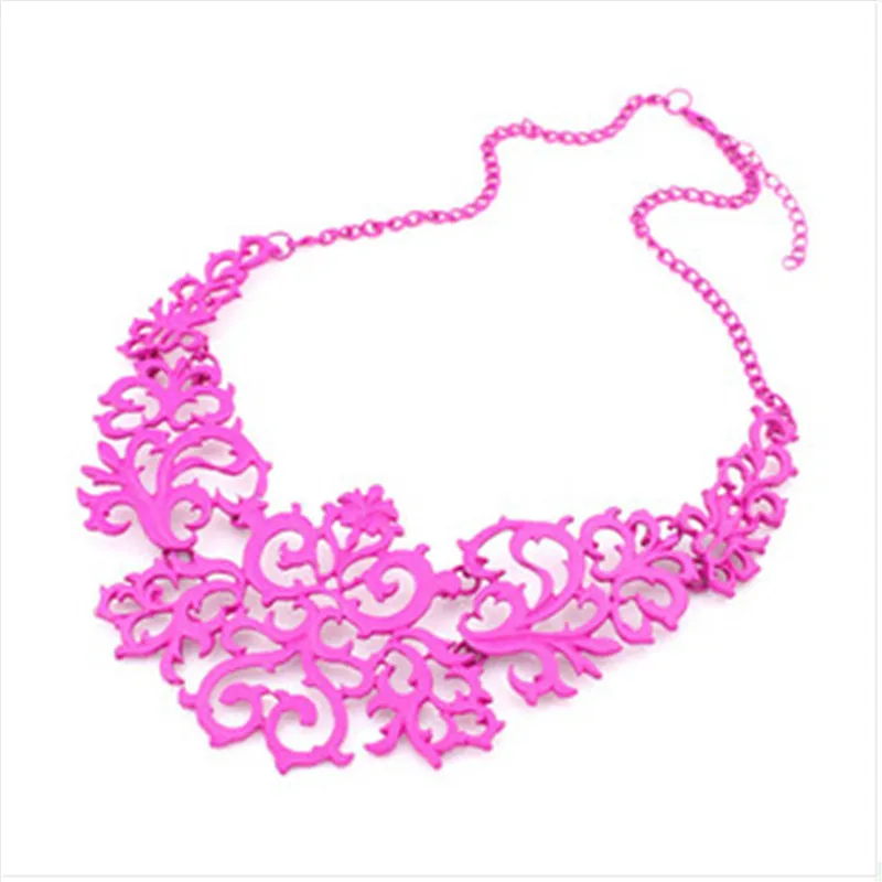 Женское Винтажное колье чокер с полым цветком ожерелье из сплава 3 цвета|jewelry for