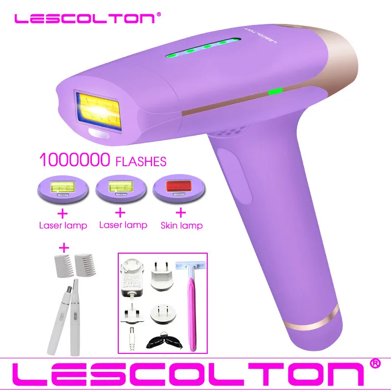 10 Lescolton 1000000 раз IPL эпилятор 4в1 Лазерная машинка для волос T009S лазерный эпилятор удаление волос перманентное бикини - Цвет: 10