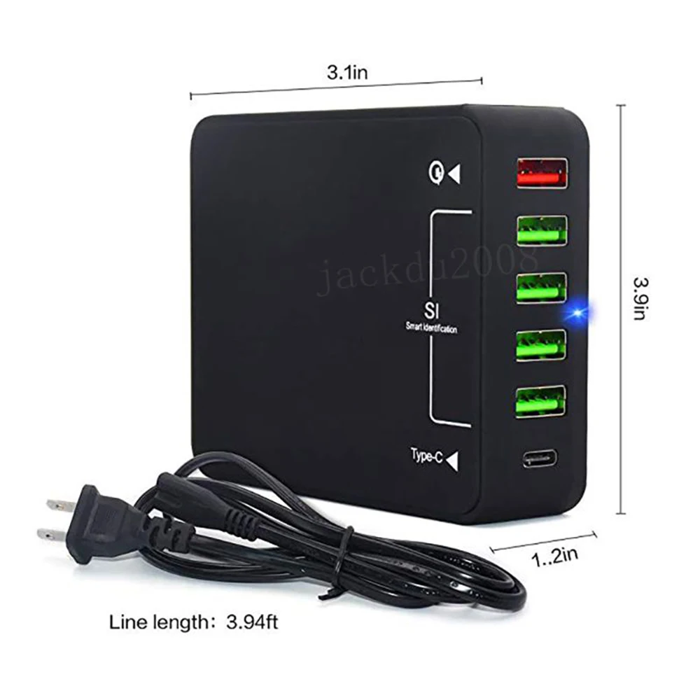 40 Вт QC3.0 type C USB зарядное устройство адаптер Быстрая Зарядка телефона быстрое зарядное устройство для iPhone 7 samsung huawei Y9 планшет настенное зарядное устройство ЕС Великобритания США