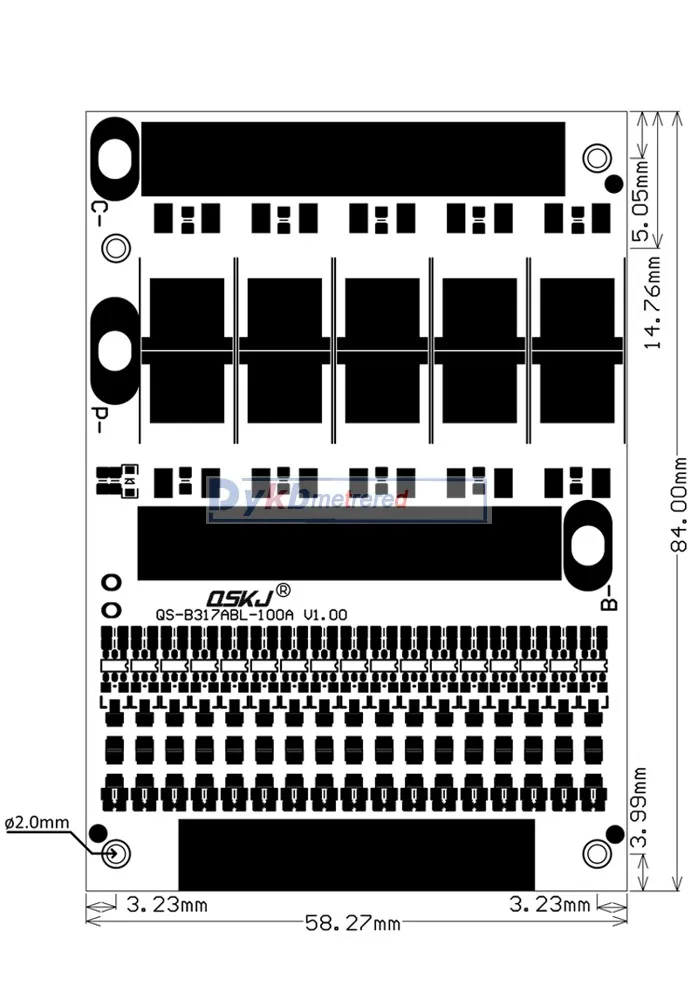 6 S-17 S 50A 80A 120A w/баланс BMS LiFePO4 литий-ионный аккумулятор защита плата 24 в 36 в 48 в 60 в 7S 8S 10S 12S 13S 14S 16S