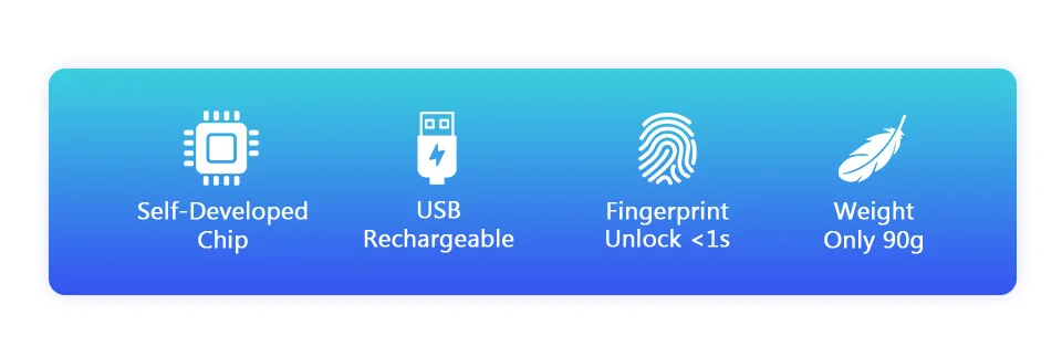 Золотой Интеллектуальный USB Перезаряжаемый дверной замок с защитой от отпечатков пальцев, замок для быстрой разблокировки, Многофункциональное использование