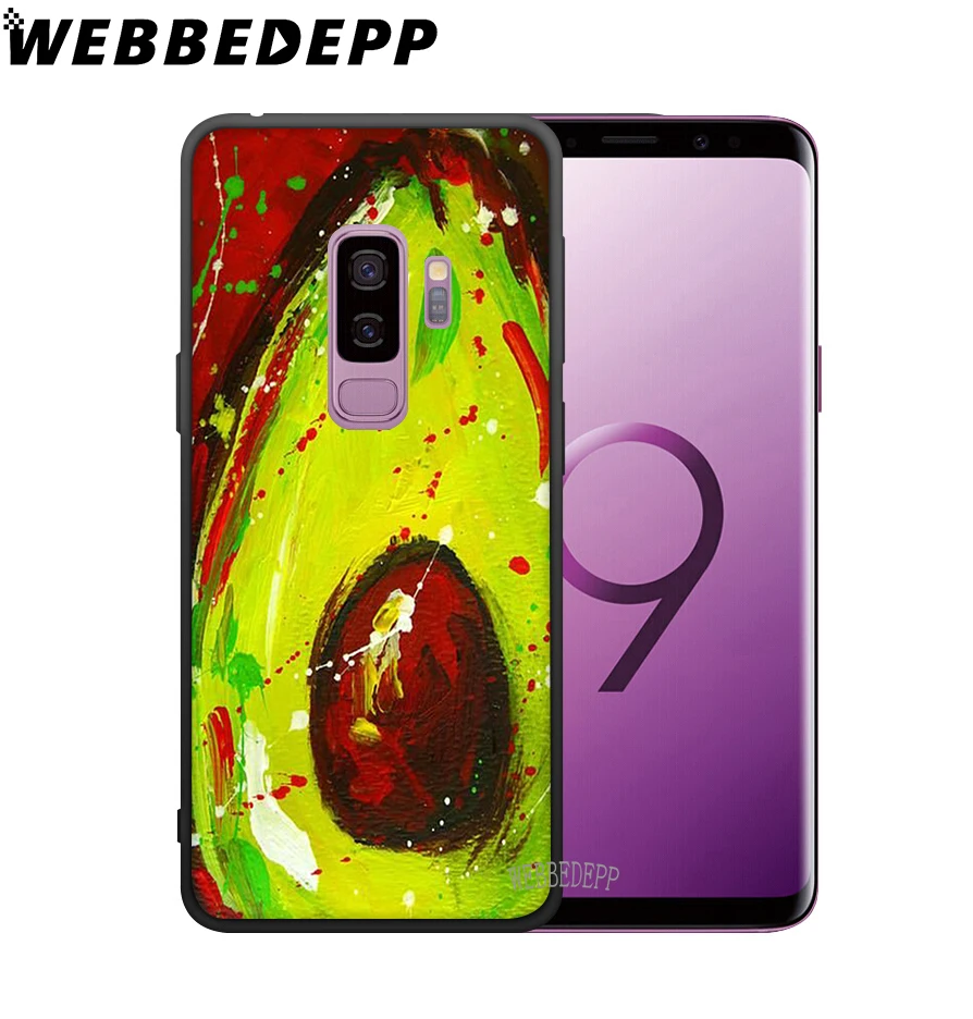 WEBBEDEPP фрукты зеленый авокадо Мягкий ТПУ чехол для Samsung Galaxy S6 S7 Edge S8 S9 S10 Plus S10e |