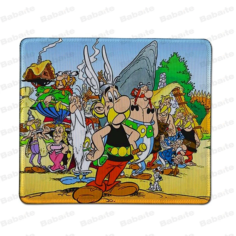 Lock Edge18x22cm Babaite крутой Asterix Obelix индивидуальные коврики для мышки ноутбук коврик для мышки в стиле аниме большой коврик для мыши клавиатуры коврик - Цвет: Lock Edge18x22cm