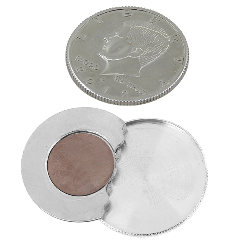 

Special Magnetic Flipper Coin Butterfly Coin Magic Tricks Close Up Tricks (Made Of Half Dollar Copy) Money Magic Accessories