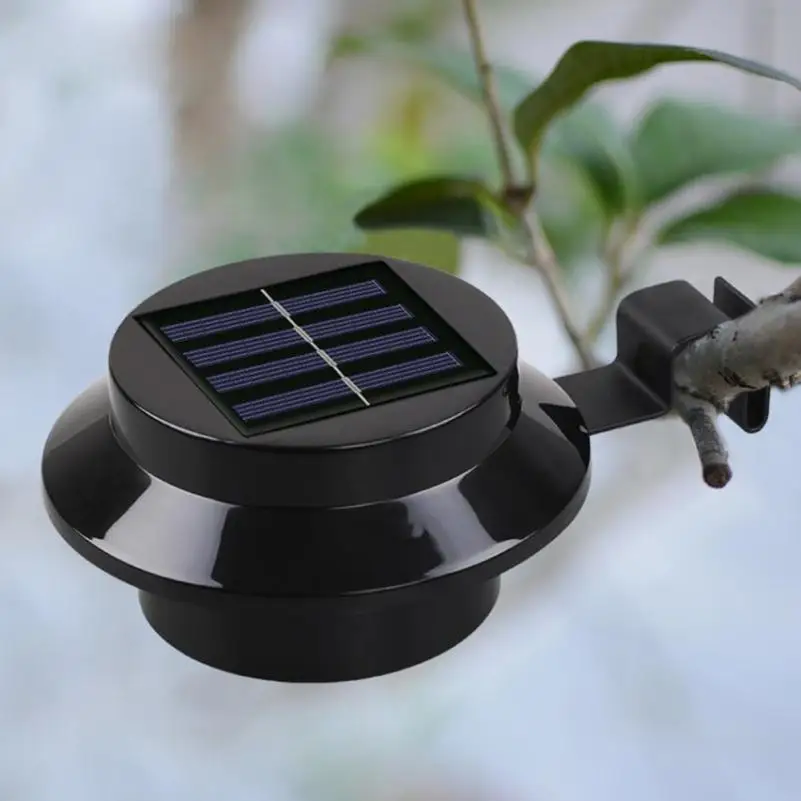 MUQGEW Солнечная энергия лампа для раковины 3LED забор свет карнизы уличная