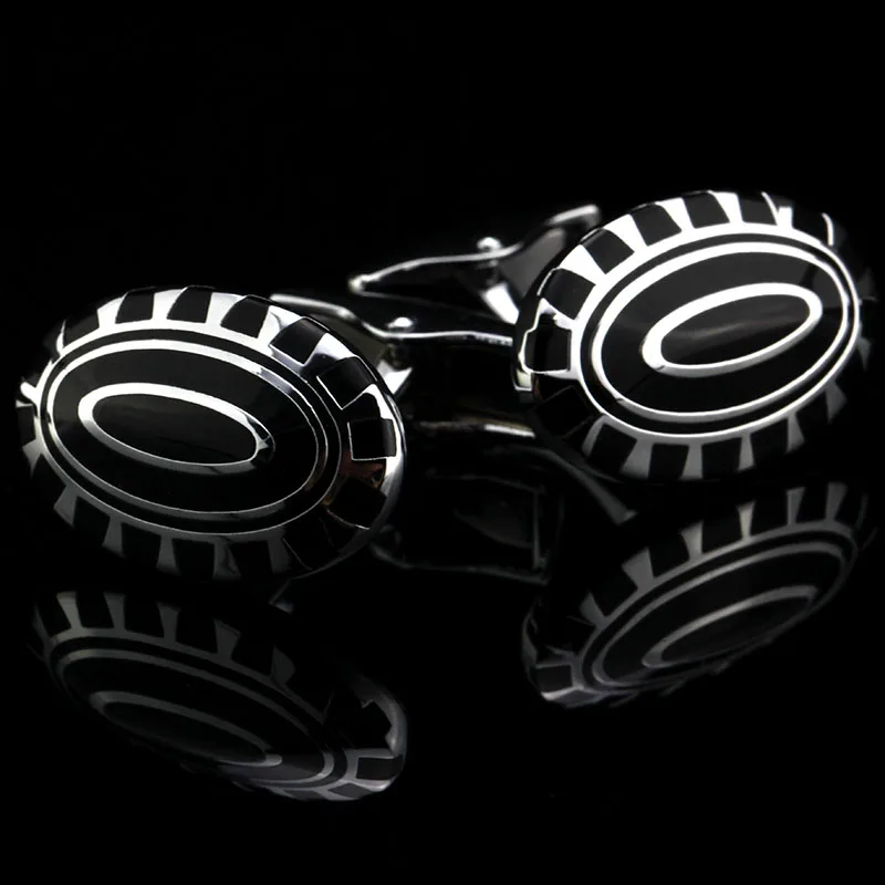 MMS ювелирные изделия рубашки модные запонки для мужчин бренд цветок Овальные