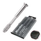 Регулируемый прецизионный набор ручных Сверл с микро-контактом + 20 шт. набор сверл с микро-спиралью для самостоятельного изготовления ювелирных изделий