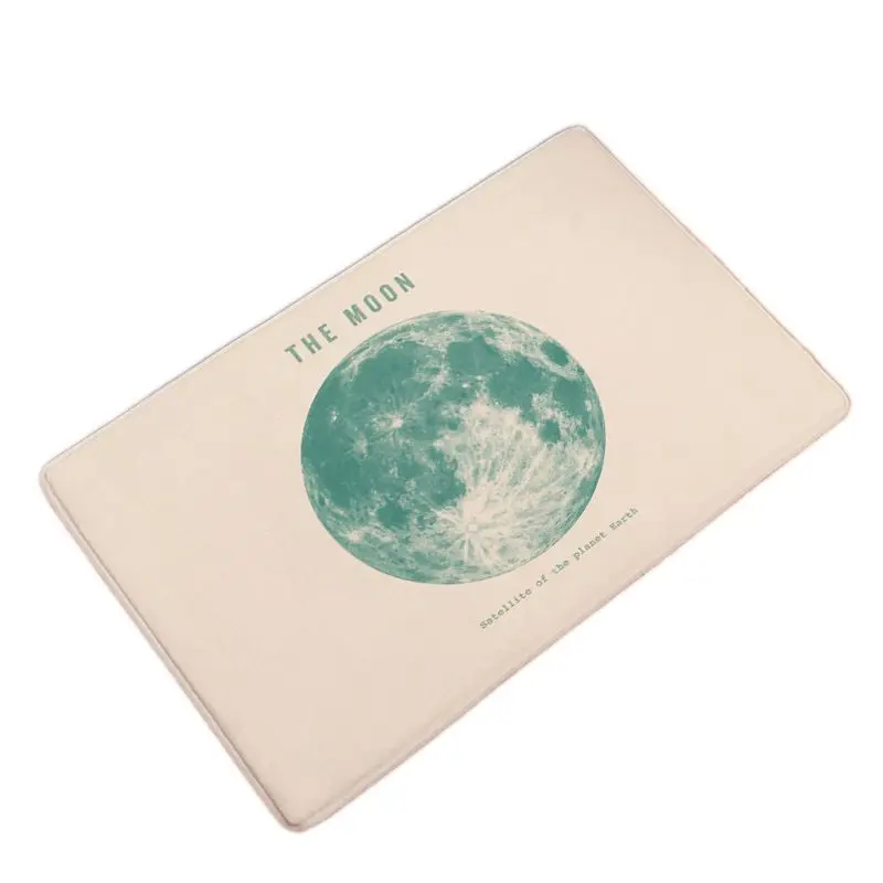 Фланелевый коврик для ванной комнаты с рисунком планеты впитывающий мягкий