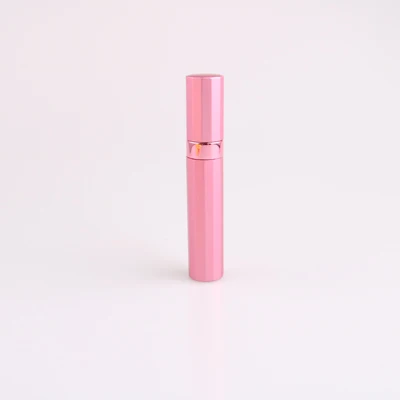 Pink 8 мл пустой алюминиевый насос опрыскиватель многоразовые бутылки для унисекс портативный мини Parfum Refill бутылка чехол - Цвет: Pink