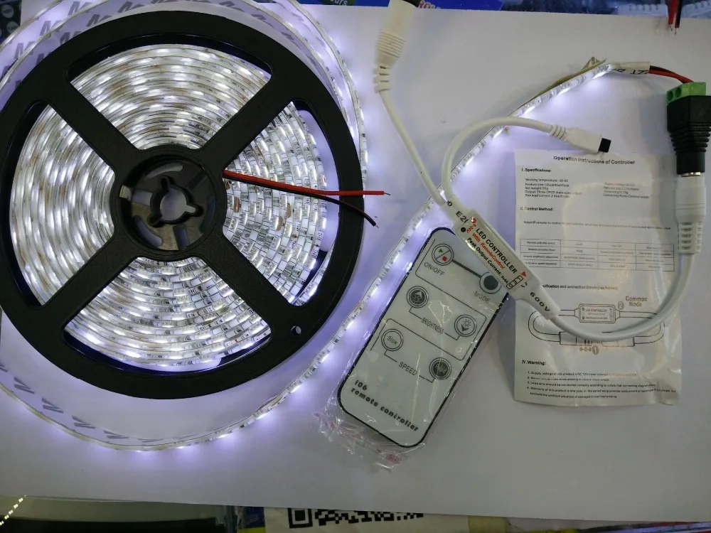 Водонепроницаемая светодиодная лента 300 светодиодов/5 м 5050 SMD Холодный/теплый