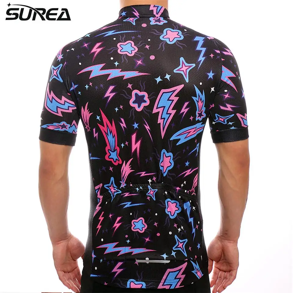 2017 командная Мужская веломайка с коротким рукавом одежда для велоспорта