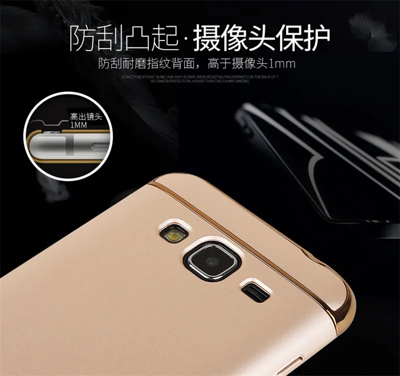 Plastic Phone Case For SAMSUNG Galaxy J3 2016 Plating Plain Cover (6) Hard Cases Business Back Protective |