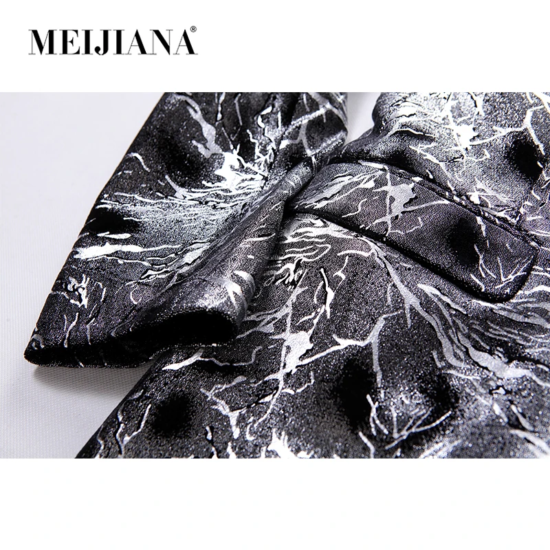 MEIJIANA 2019 Новый Для мужчин вечерние Блейзер сезон весна осень пиджак носить Lightning