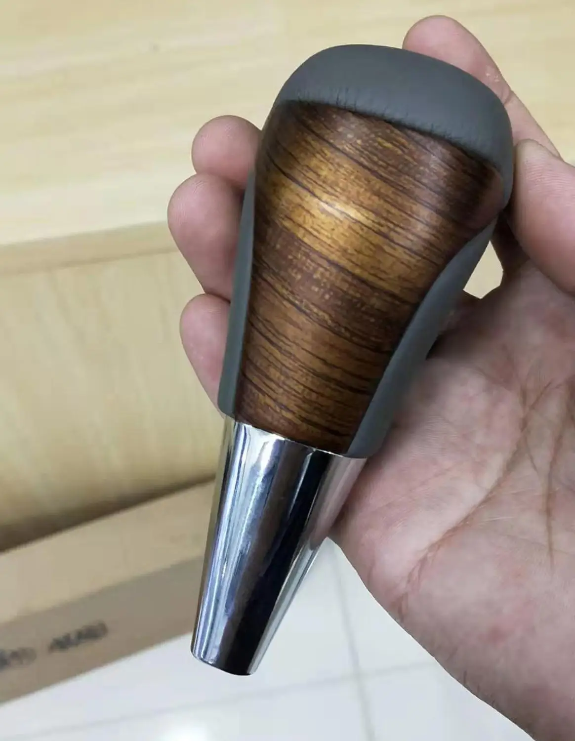Wood grain color Деревянная цветная автоматическая коробка передач ручка переключения передач для Toyota Land Cruiser LC200 аксессуары - Название цвета: Wood grain color