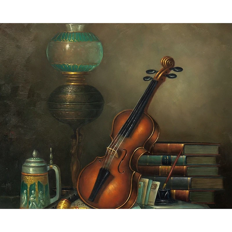 Guitar Diamond Paintings Embroidery Still Life Art Mosaic Decoration Home New Year Gift paintings from crystals | Дом и сад