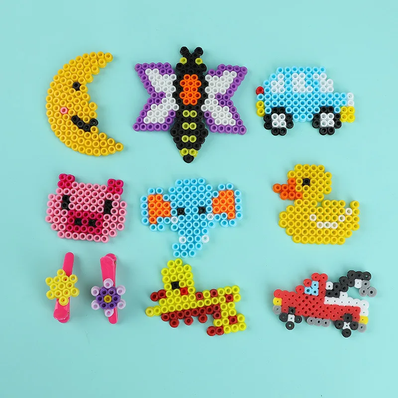 5 мм 24 цвета perler бисер комплект, Хама бусины с шаблоны, аксессуары для детей DIY ручной работы 3D головоломки обучающие игрушки