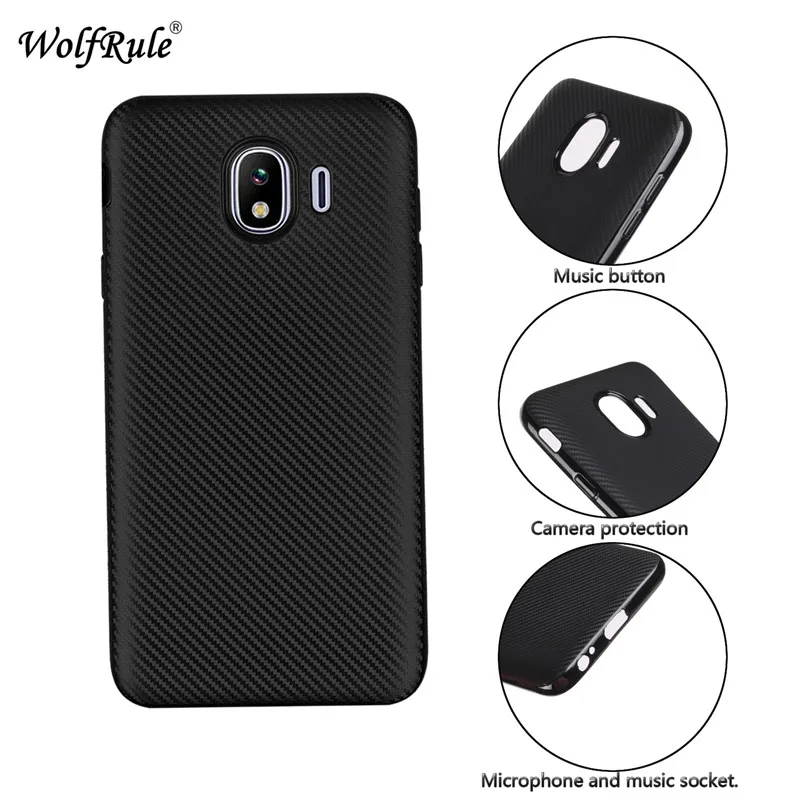 Чехол WolfRule для Samsung Galaxy J4 2018 роскошный мягкий защитный чехол из ТПУ Glalaxy чехлы