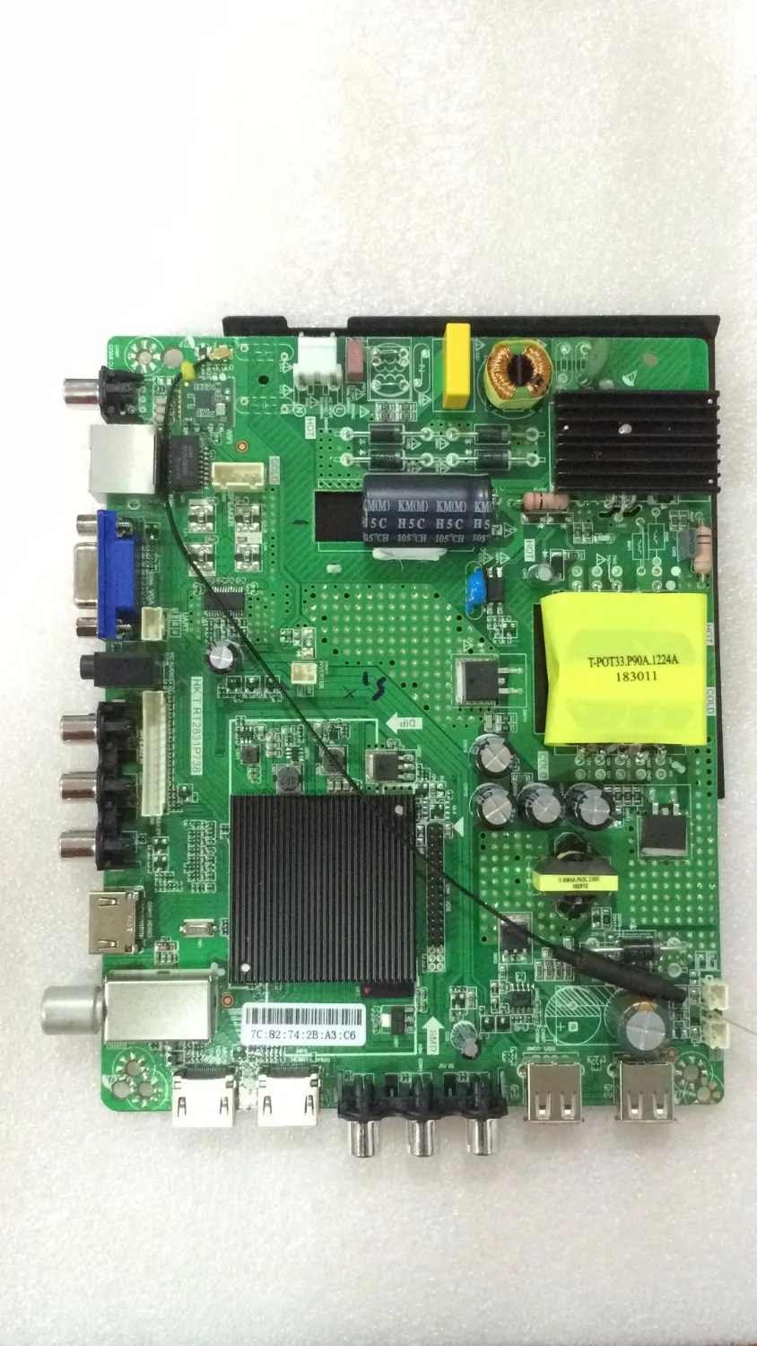 HK. T. RT2831P838 738 универсальная умная системная плата Android Поддержка DVB-T2 DVB-T DVB-C Универсальный ТВ Костюм 49-58 дюймов