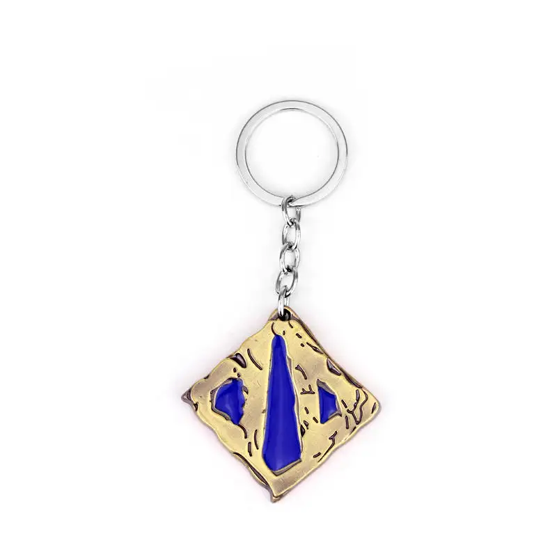 dongsheng New Accessories DOTA 2 Logo Metal Pendant Keychains Key Chain Ring Keyring Cosplay Jewelry for Women Men -50 | Украшения и