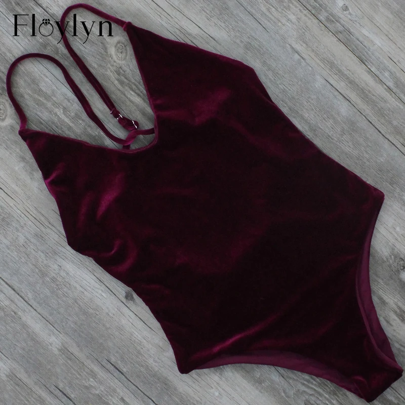 FLOYLYN бархатный купальный костюм сексуальные женские купальные костюмы с