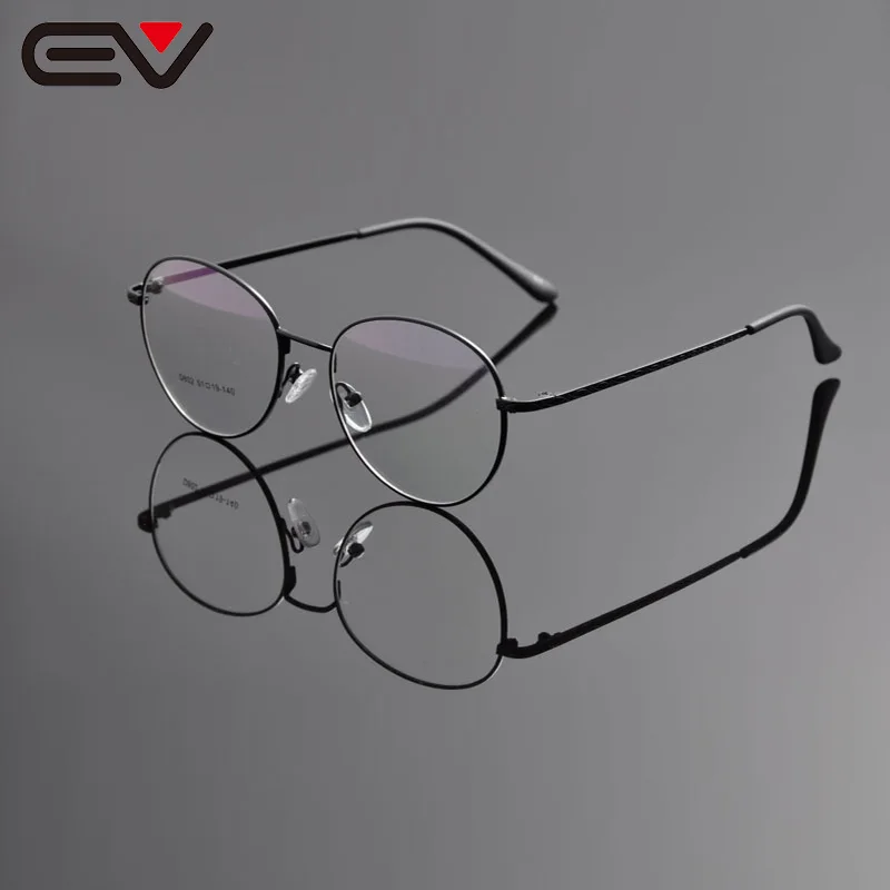 Женские оправы для очков очки monturas de gafas мужские круглые металлические EV1148|eyeglasses