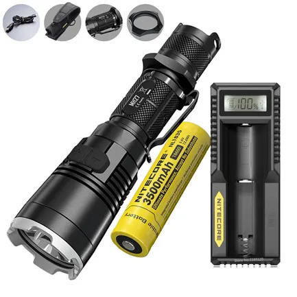 NITECORE MH27 USB Перезаряжаемый фонарик комплект CREE XP-L HI V3 Макс 1000 люмен ручной фонарь луч бросать 462 м тактический фонарь Факел - Испускаемый цвет: Цвет: желтый