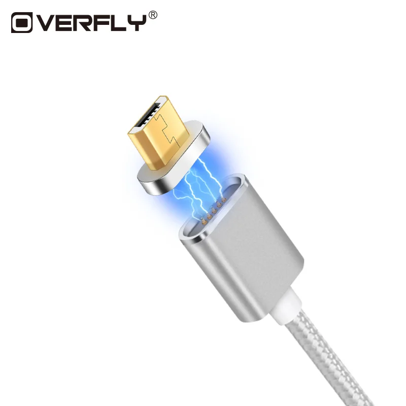 Магнитный кабель Overfly Micro USB Быстрая зарядка зарядное устройство для мобильного