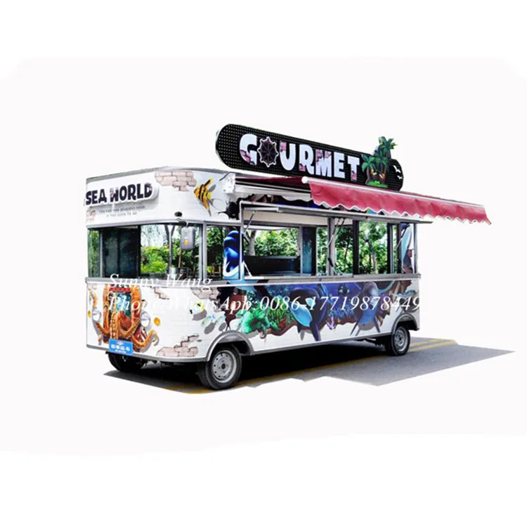 Трейлер для еды передвижной продовольственный грузовик уличные торговые машины
