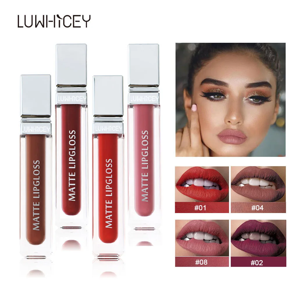 Новинка 2018 Матовая жидкая помада LUWHICEY водонепроницаемая долговечная мягкая