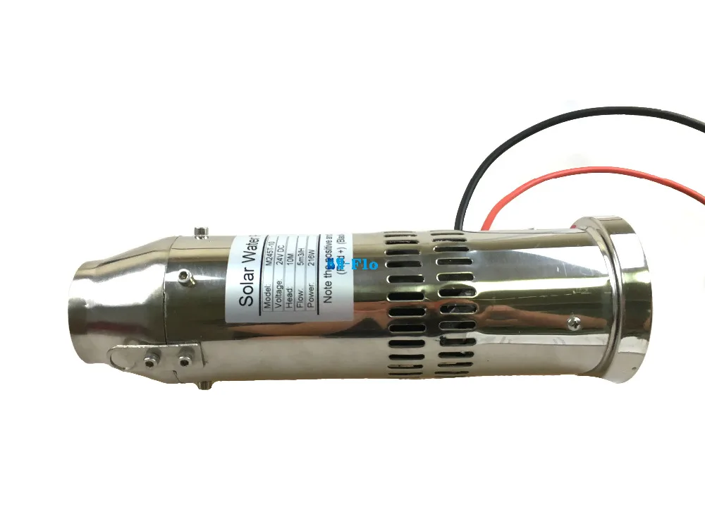 DC 24V бесщеточный Солнечный водяной насос 5m3/h 10m головка погружной глубокой