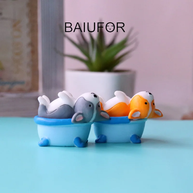 BAIUFOR миниатюры Kawaii собака серии 2 Сказочный Сад миниатюра суккуленты Мини Пейзаж