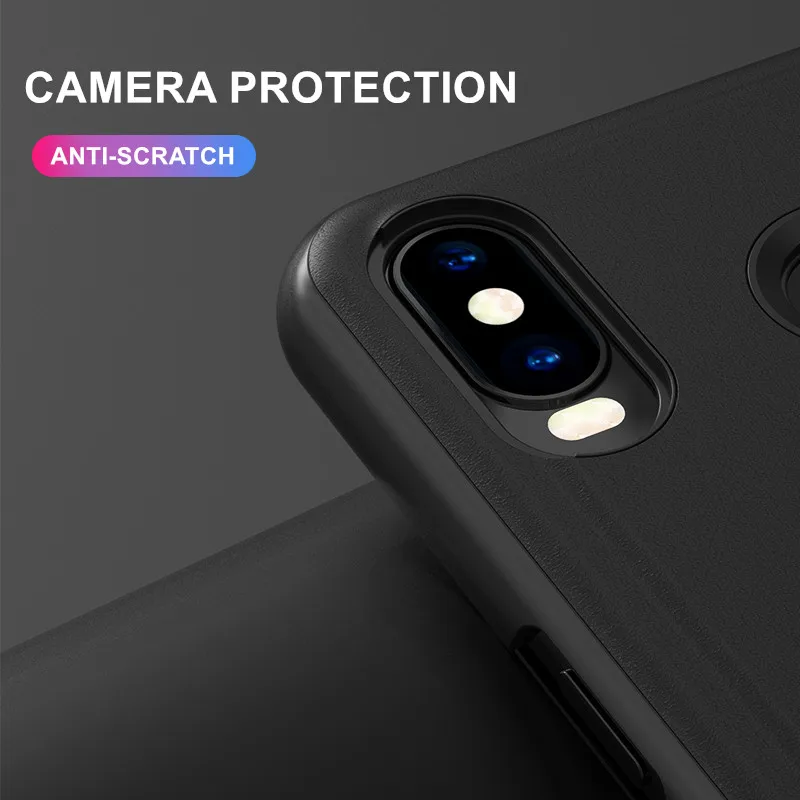 Умный зеркальный флип чехол для Huawei Honor 10 9 8 Lite Nova 3 3i 7A 3E P Smart Plus Y5 Y6 Y7 Prime Y9 2018 2019