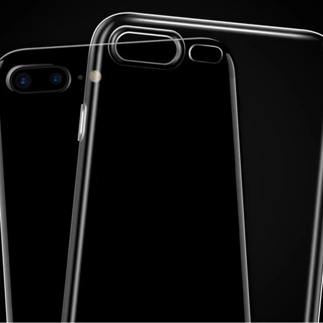 Creative Transparent Ultra-thin TPU Anti-fall Phone Case Back Cover For iPhone Easy to install and remove. | Мобильные телефоны и