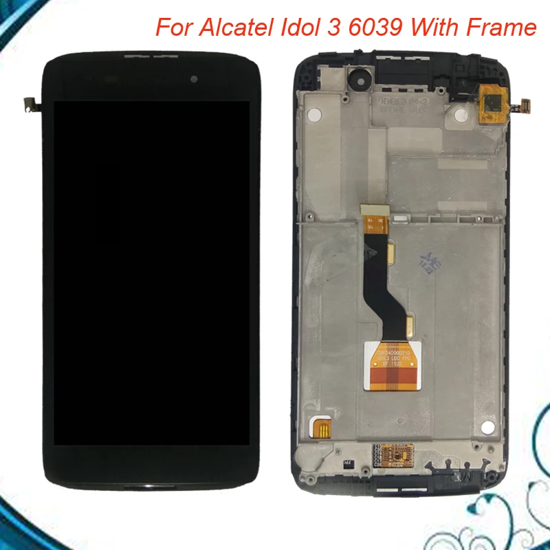 ЖК экран 4 7 дюйма для Alcatel Idol 3 OT6039 6039A 6039K 6039Y сенсорный с цифровым преобразователем
