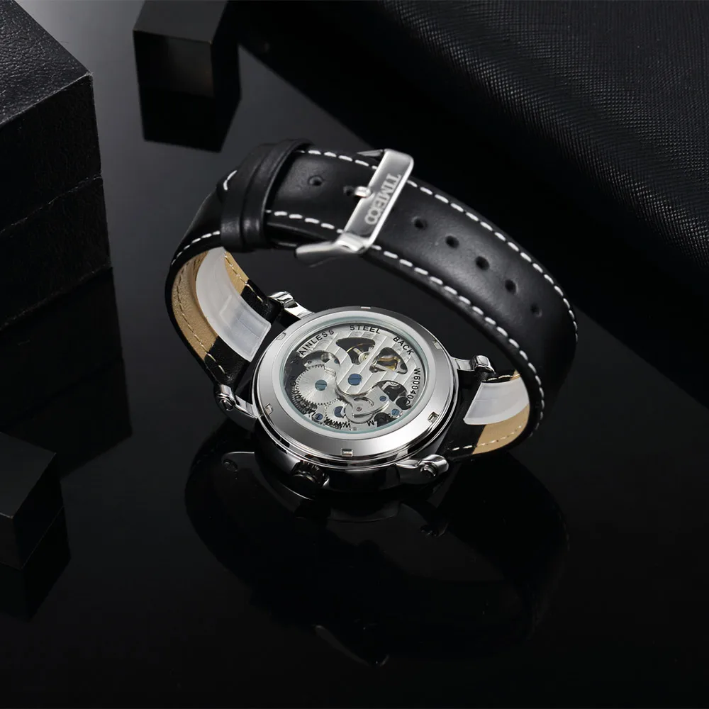 2017 TIME100 мужские Механические часы Автоматические с автоподзаводом ажурный