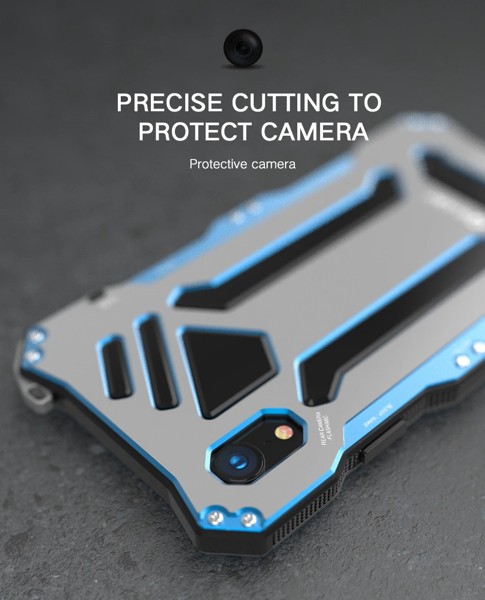 Бронированный Металлический Алюминиевый Чехол Gundam для iPhone XS/XS MAX/XR, водонепроницаемый 360, полная защита, жесткая задняя крышка, чехол для телефона s