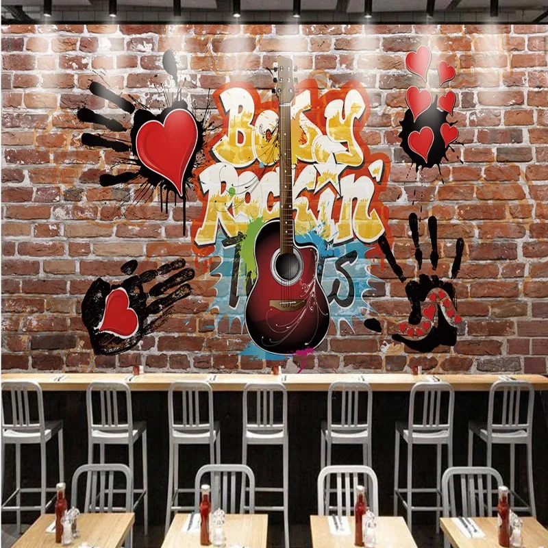 

Photo wallpaper Hip Hop Trends Personalized Background Wallpaper 3D custom stereo bedroom living room lobby studio studio mural