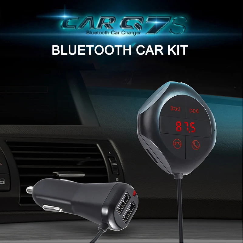 Прикуриватель AUX Bluetooth адаптер Handsfree аудио автомобильный комплект MP3 музыка