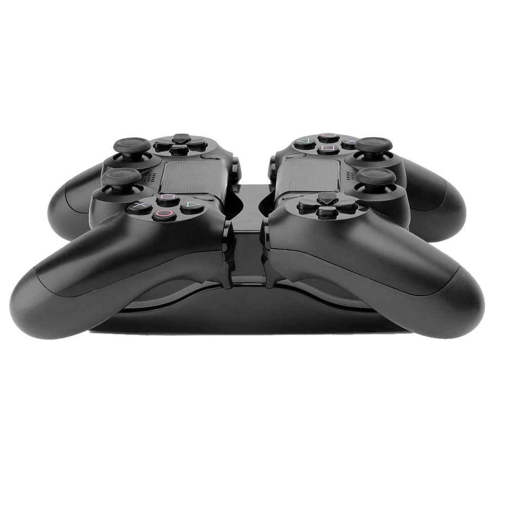 Цветная светодиодная подставка для контроллера PS4 зарядное устройство с двумя