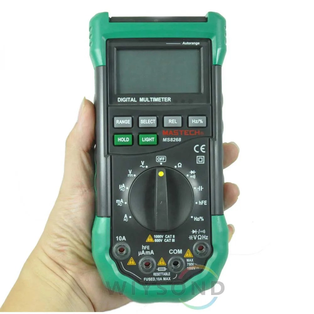 Цифровой мультиметр с автоматическим выбором диапазона M039 MASTECH MS8268 DMM Амперметр