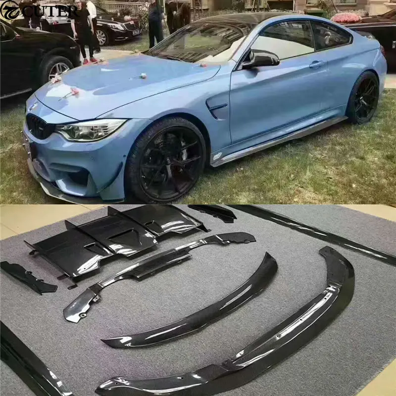 F80 M3 F82 M4 комплект кузова из углеродного волокна для автомобиля передний задний