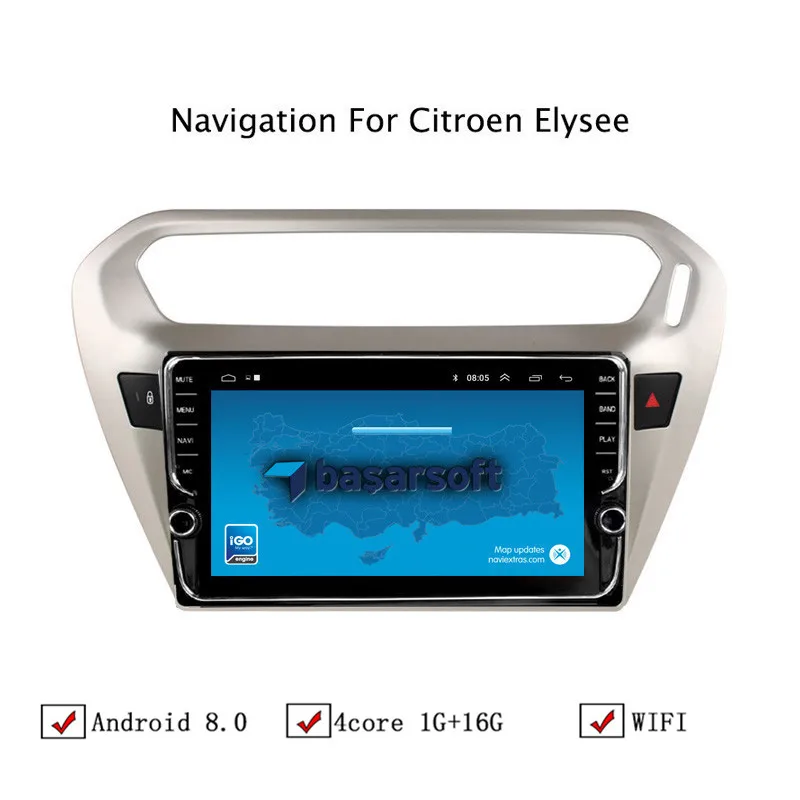 9 &quotAndroid 8 1 автомобильный gps навигатор для peugeot 301/Citroen Elysee Автомагнитола стерео