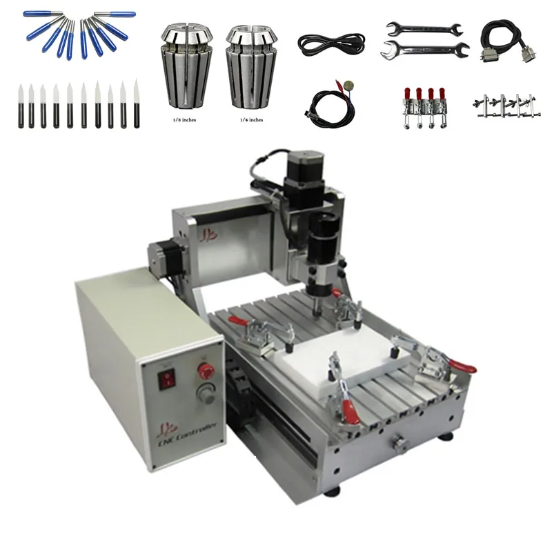 

3 Axis USB CNC Router 3020 500W Spindle Mini Lathe Wood Carving Machine