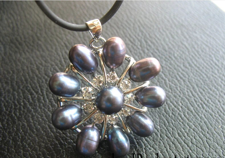 Быстрая доставка&gt WOW! Пресноводный жемчуг Черное Солнце 35 мм ожерелье 18 &quot30%