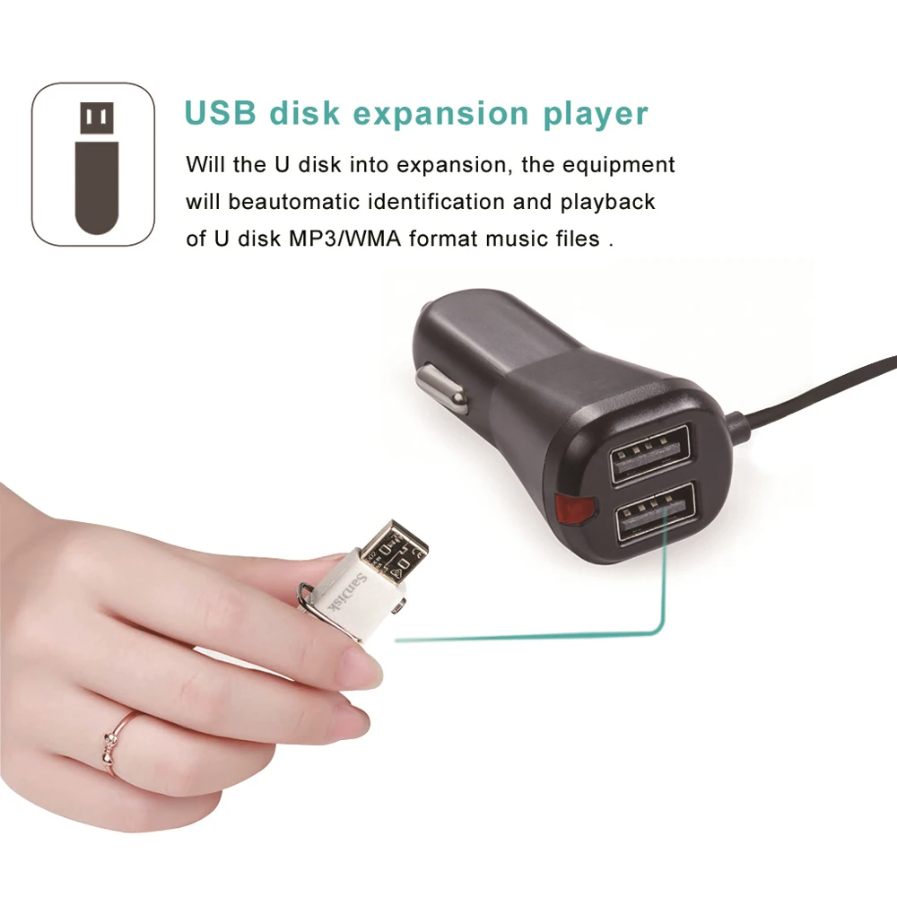 Q7S Bluetooth Hands-free FM передатчик автомобильный комплект MP3 плеер беспроводной
