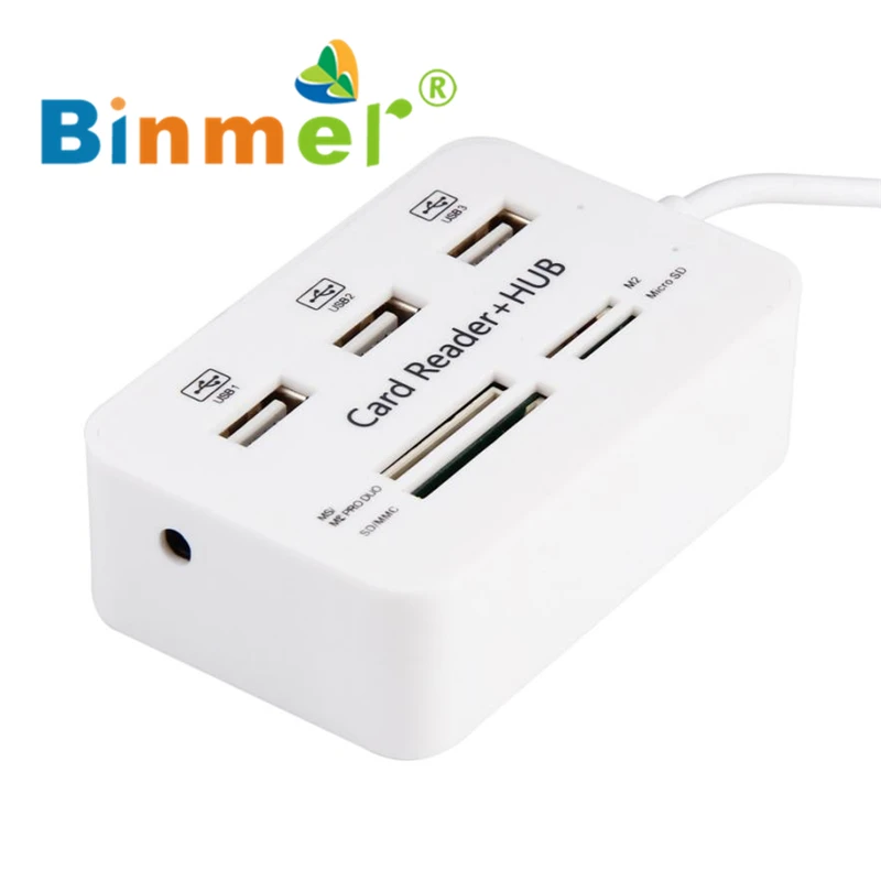 Микро кардридер usb хаб Combo 2 0 3 порта Высокоскоростной Мульти USB сплиттер