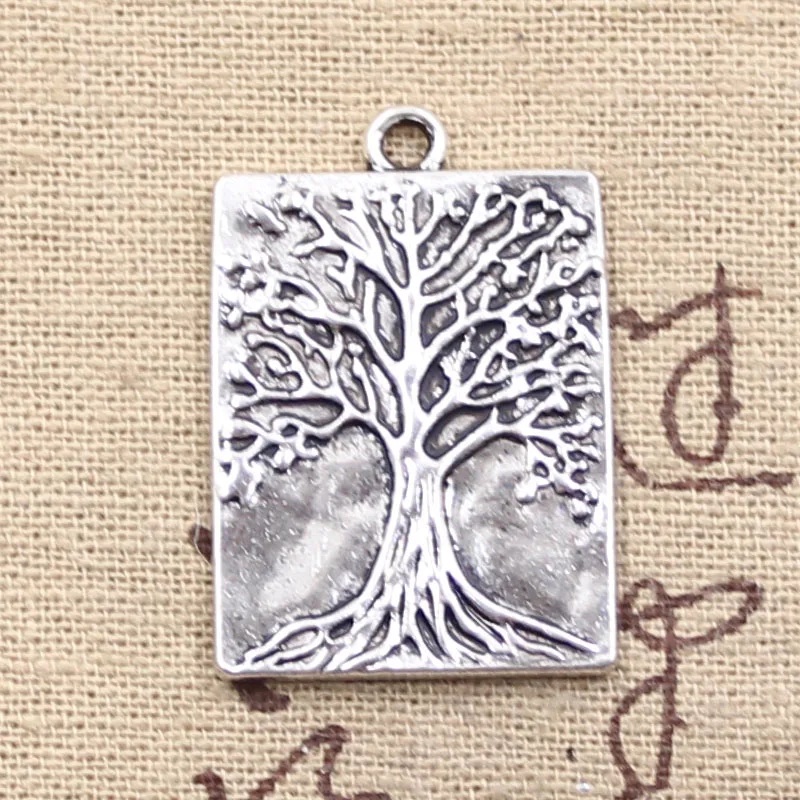 6 шт. подвесок Life Tree 32x22 мм ручная работа изготовление винтажный Тибетский